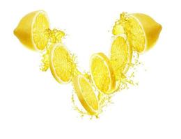 rodaja de limón fresco foto