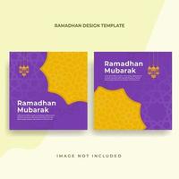 Beautiful ramadan social media posts vector