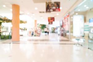 abstract blur shop and retail store in shopping mall photo