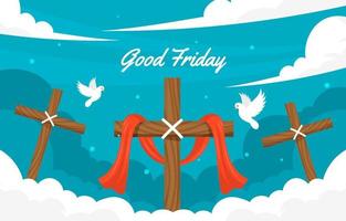 Holy Week Good Friday Background vector