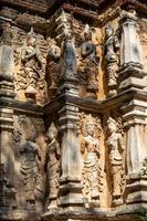 Ancient stucco patterns Wat Chet Yot temple B.E. 1998 King Tilokaraj The 9th King of the Mangrai Dynasty built of laterite decorated with stucco designs. Is a Bodh Gaya pagoda India. photo