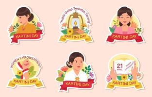 Kartini Day Set vector