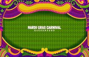 concepto de carnaval de máscara de mardi gras vector