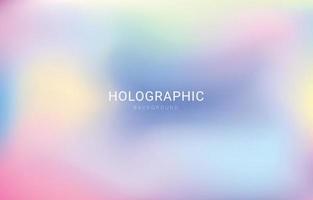 Colorful Holographic Gradient Background vector