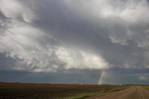 Storm Clouds Saskatchewan Rainbow photo