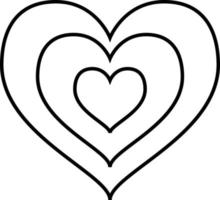 Growing Heart Outline Icon Vector