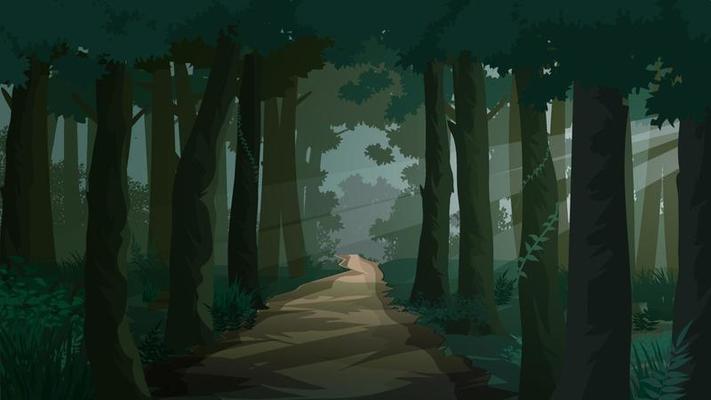 Dark Forest Vector Art, Icons, and Graphics for Free Download