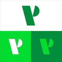 elemento de plantilla de diseño de logotipo de letra p. logotipo vectorial vector