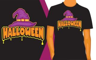 Halloween lettering design for t shirt vector