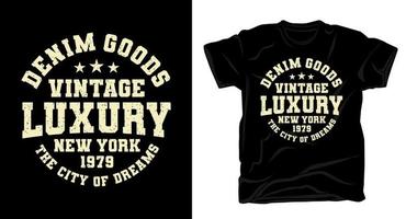 Vintage luxury new york varsity typography t-shirt design vector