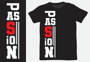 Passion short word or slogan for t shirt print vector