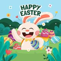 Happy Easter Cute Bunny