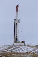 Drilling Rig in Winter photo