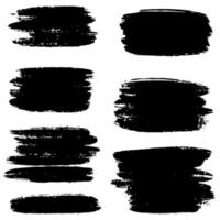 Collection of vector brush hand drawn graphic element. Set of vector brush strokes isolated on white background. vector illustration.