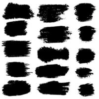 Collection of vector brush hand drawn graphic element. Set of vector brush strokes isolated on white background. vector illustration.