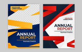 Annual Report Cover vector