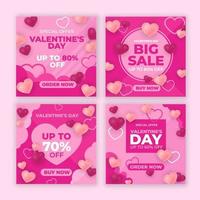 Valentine Day Sales Social Media vector