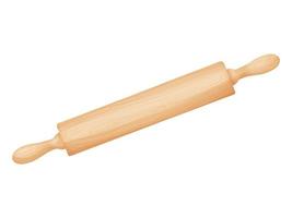 Rolling pin. Tool for baking, pizza, cookies, bread. vector