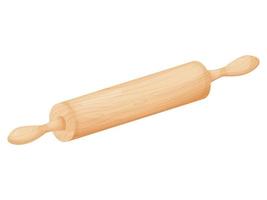 Rolling pin. Tool for baking, pizza, cookies, bread. vector