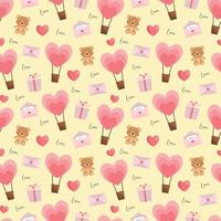 Valentines beautiful seamless pattern design for decorating, wallpaper, wrapping paper, fabric, backdrop and etc. vector