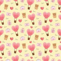 Valentines beautiful seamless pattern design for decorating, wallpaper, wrapping paper, fabric, backdrop and etc. vector