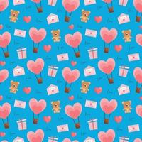 Valentines beautiful seamless pattern design for decorating, wallpaper, wrapping paper, fabric, backdrop and etc. vector