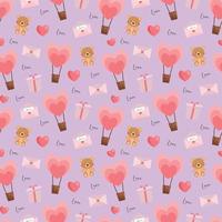 Valentines beautiful seamless pattern design for decorating, wallpaper, wrapping paper, fabric, backdrop and etc. vector