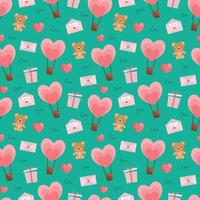 Valentines beautiful seamless pattern design for decorating, wallpaper, wrapping paper, fabric, backdrop and etc. vector