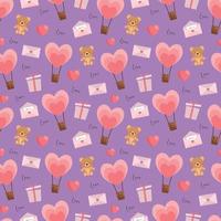 Valentines beautiful seamless pattern design for decorating, wallpaper, wrapping paper, fabric, backdrop and etc. vector