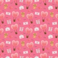 Valentines beautiful seamless pattern design for decorating, wallpaper, wrapping paper, fabric, backdrop and etc. vector