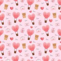 Valentines beautiful seamless pattern design for decorating, wallpaper, wrapping paper, fabric, backdrop and etc. vector