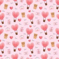 Valentines beautiful seamless pattern design for decorating, wallpaper, wrapping paper, fabric, backdrop and etc. vector