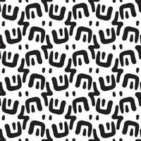 Seamless abstract geometric hand drawn pattern. vector