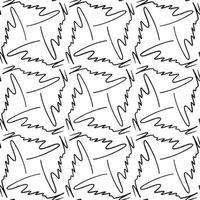 Seamless abstract geometric hand drawn pattern. vector