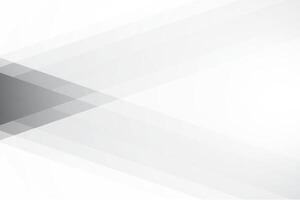 Abstract white and gray gradient background with geometric shape. Vector illustration.