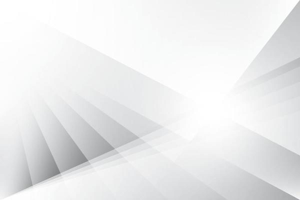 Abstract white and gray gradient background with geometric shape. Vector illustration.