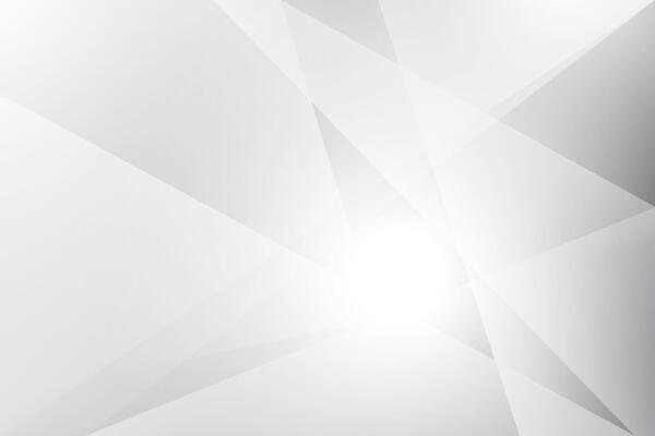 Abstract white and gray gradient background with geometric shape. Vector illustration.