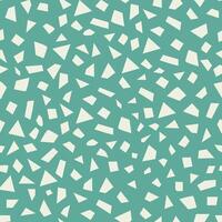 Seamless pattern with geometric green and white color background, mosaic pattern. Vector illustration.