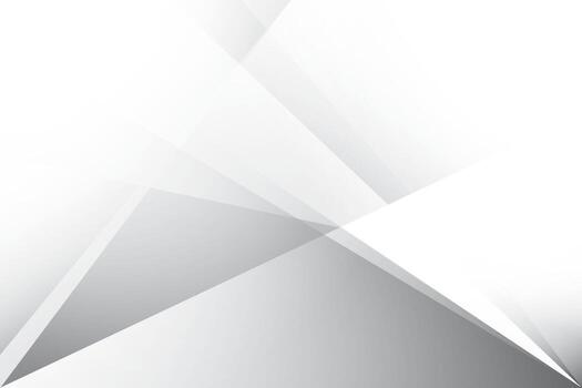 Abstract white and gray gradient background with geometric shape. Vector illustration.