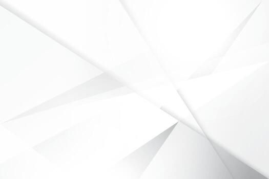 Abstract white and gray gradient background with geometric shape. Vector illustration.