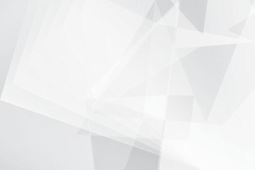 Abstract white and gray gradient background with geometric shape. Vector illustration.