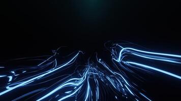 abstract background of Sci Fi Modern Futuristic neon line connection, 3D illustration rendering photo