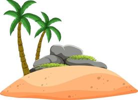 Isolated island on whote background vector