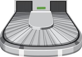 Empty baggage carousel in cartoon style vector