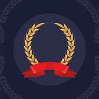 spikes with red ribbon vector