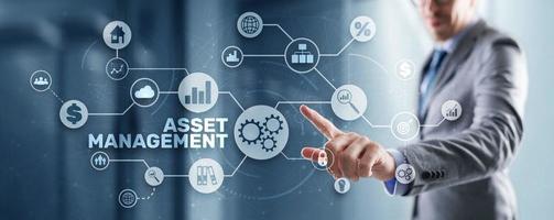 gestión de activos. concepto de gestión financiera de bienes raíces foto