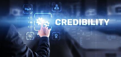 Credibility improvement. Modern business solution concept photo