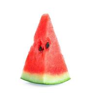 Sliced of watermelon isolated on white background. photo