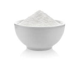 Creamer, Coffee whitener, Non-dairy creamer in a bowl on white background photo