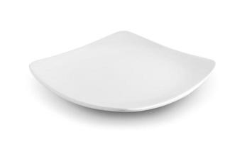 white plate on white photo